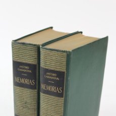 Libros de segunda mano: L-2905. MEMORIAS JACOBO CASANOVA. 2 TOMOS. CABALLERO DE SEINGALT. 1957.. Lote 193001901