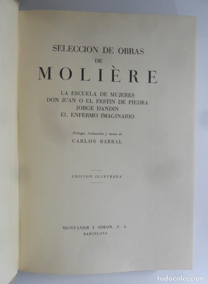 Libros de segunda mano: OBRAS DE MOLIERE - MONTANER Y SIMON - 1951 - Foto 3
