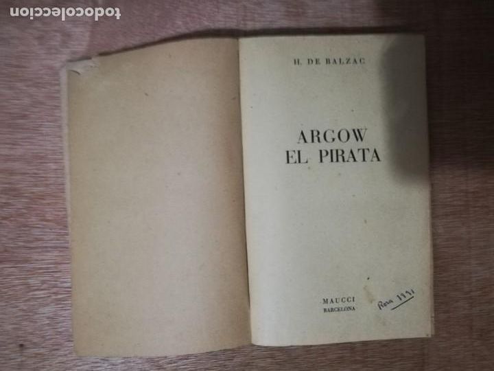 Libros de segunda mano: Argow el Pirata. H de Balzac - Foto 2