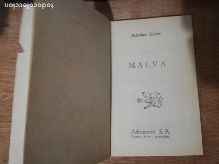 Libros de segunda mano: Malva. M&aacute;ximo Gorki. 1&ordf; Edici&oacute;n. Editorial Adoraci&oacute;n - Foto 2