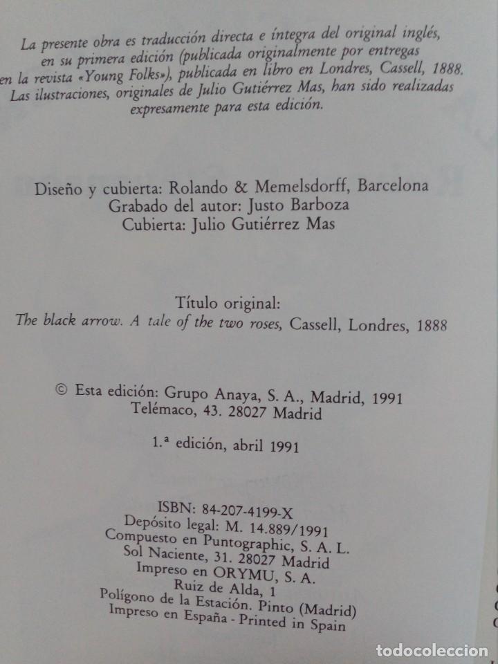Libros de segunda mano: Tus Libros - La Flecha Negra - Anaya - 1991 - Foto 5