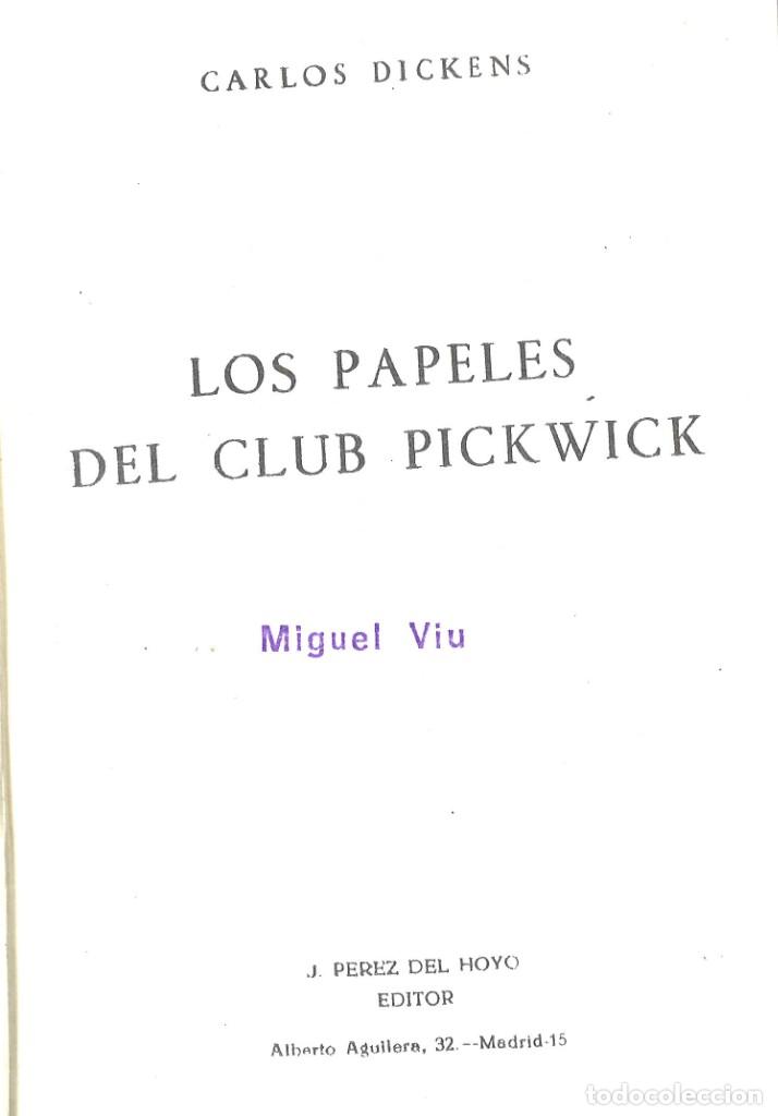 Libros de segunda mano: Charles Dickens. Los papeles del club Pickwick. 1969 - Foto 1