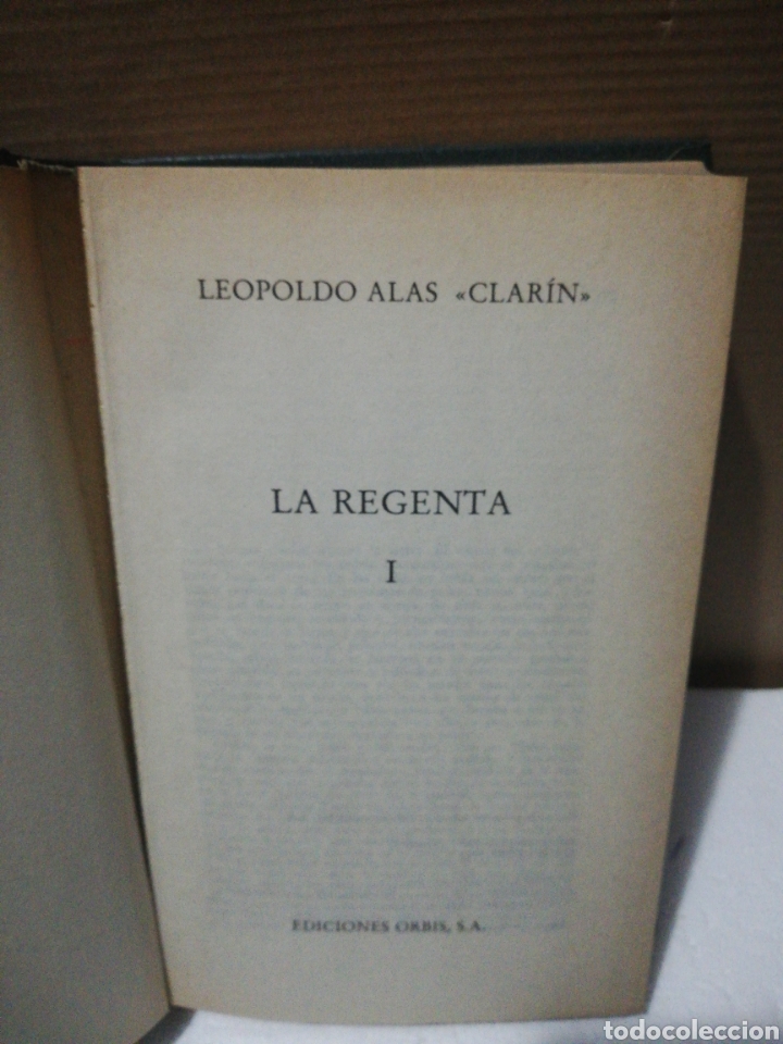Libros de segunda mano: La Regenta. Leopoldo alas Clar&iacute;n .Editorial Orbis - Foto 2