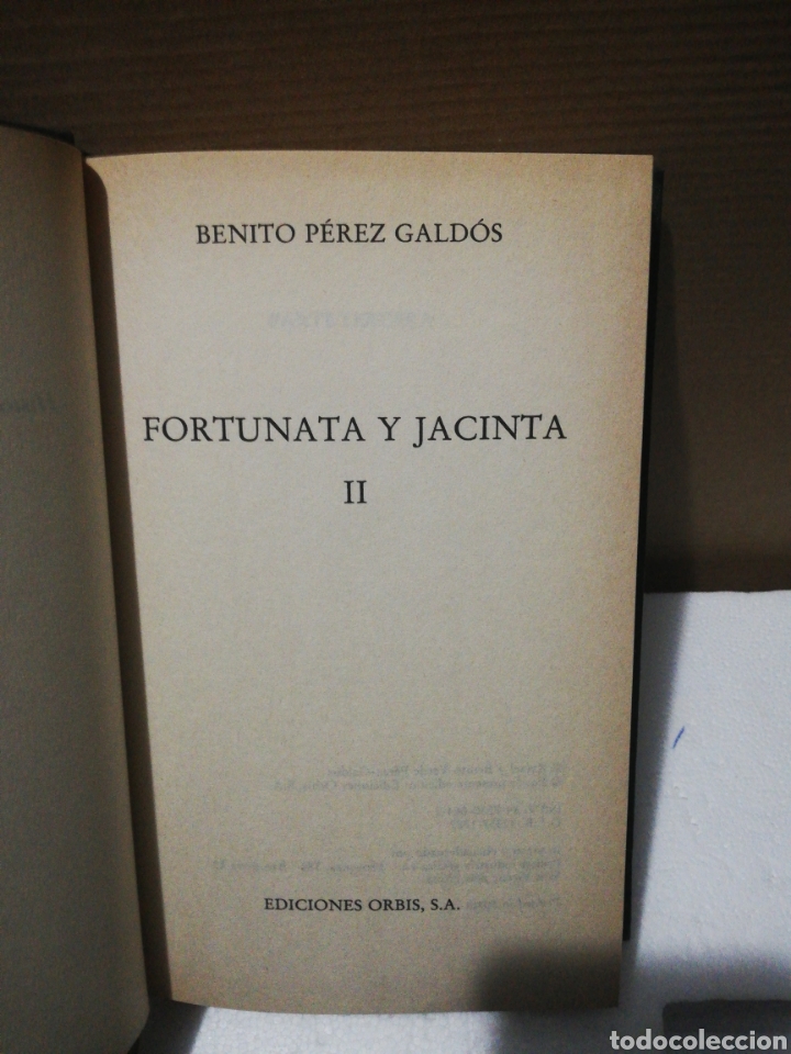 Libros de segunda mano: Fortunata y Jacinta II. Benito P&eacute;rez Gald&oacute;s . Editorial Orbis - Foto 2