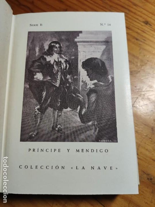 Libros de segunda mano: Principe y mendigo, Mark Twain. Colecci&oacute;n La Nave. - Foto 4