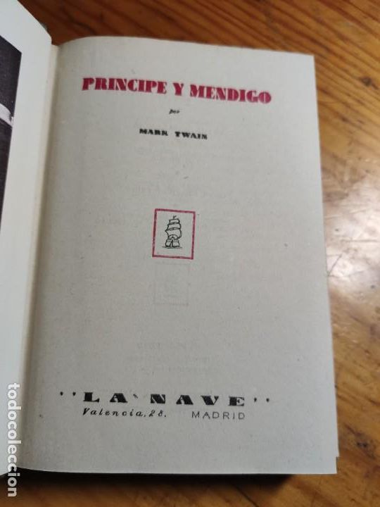 Libros de segunda mano: Principe y mendigo, Mark Twain. Colecci&oacute;n La Nave. - Foto 5