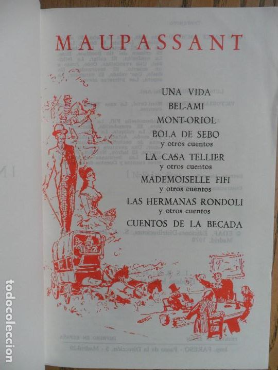 Libros de segunda mano: Maupassant. Obras. Madrid 1978 - Foto 3