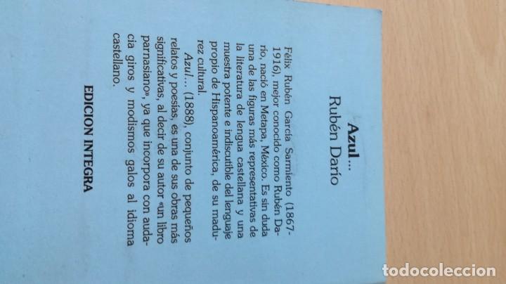 Libros de segunda mano: AZUL - RUBEN DARIO	FONTANA	M404 - Foto 3