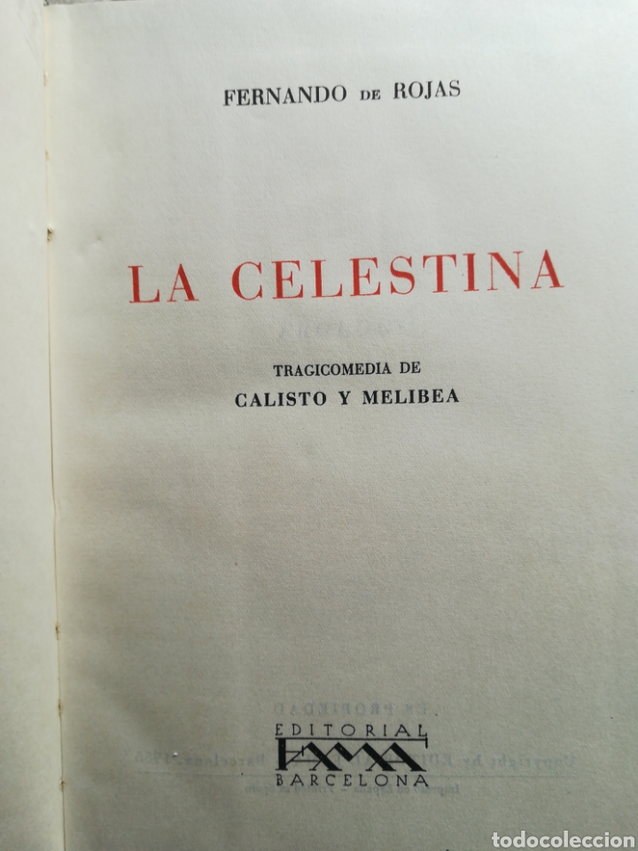 Libros de segunda mano: La Celestina Fernando de Rojas Serie Junco 1955 - Foto 3