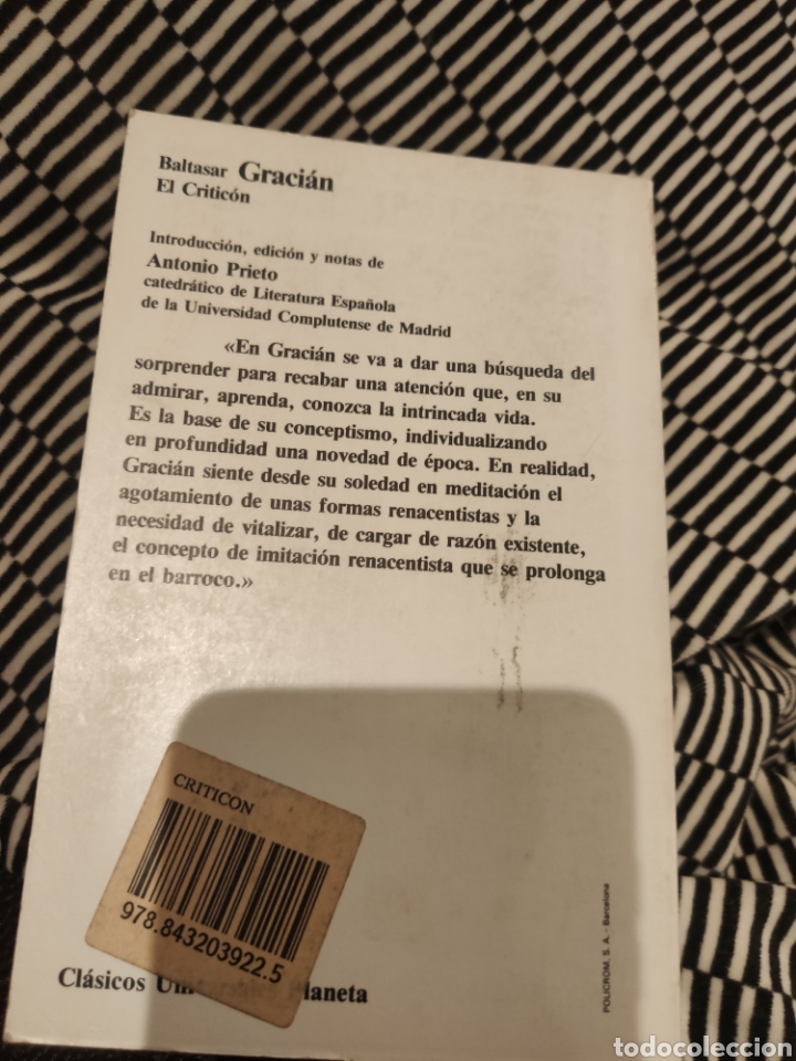 Libros de segunda mano: El critic&oacute;n, Baltasar Graci&aacute;n - Foto 2