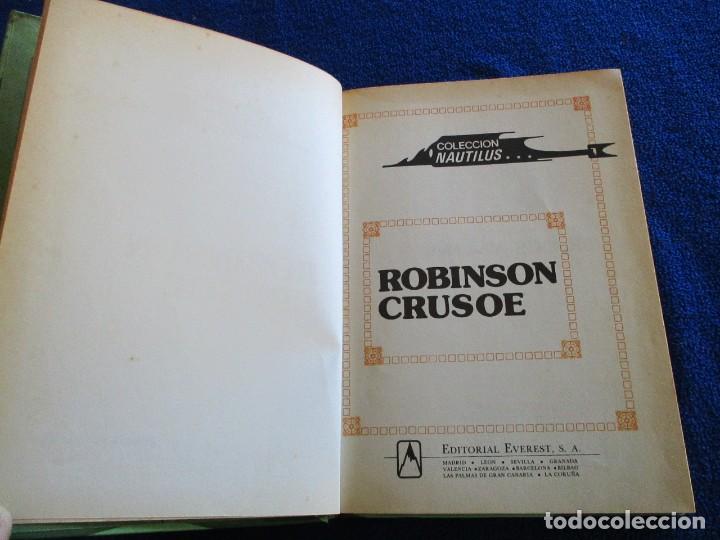Libros de segunda mano: ROBINSON CRUSOE Daniel Defoe Editorial Everest 1981 - Foto 3