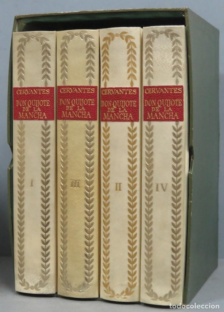 Libros de segunda mano: 1966.- DON QUIJOTE DE LA MANCHA. CERVANTES. 4 TOMOS. CON ESTUCHE - Foto 2