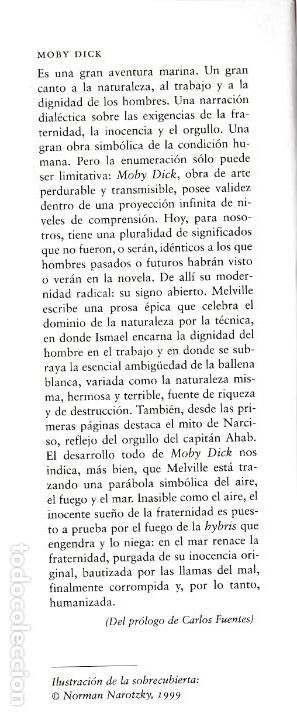 Libros de segunda mano: Moby Dick / Herman Melville ; pr&oacute;logo de Carlos Fuentes - Foto 3
