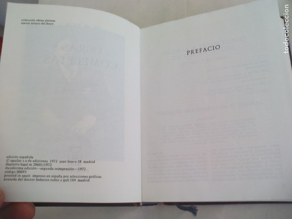 Libros de segunda mano: OSCAR WILDE. OBRAS COMPLETAS.. Editorial Aguilar, . - Foto 5