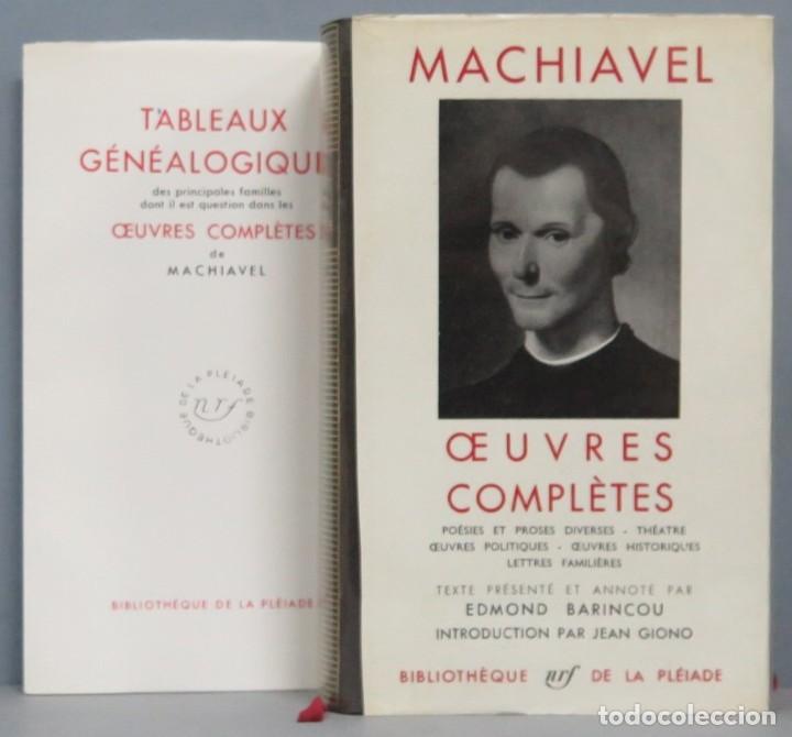 Libros de segunda mano: 1982.- OEUVRES COMPLETES. MACHIAVEL. + TABLEAUX GENEALOGIQUES. PLEAIDE - Foto 1