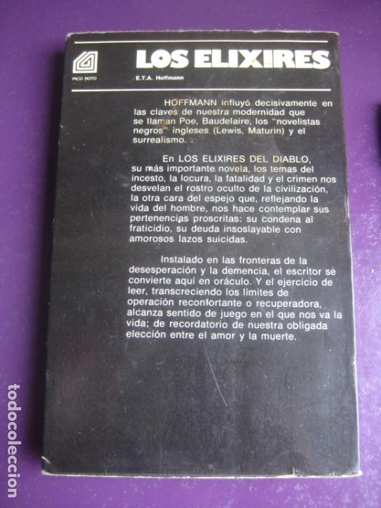 los elixires del diablo - e.t.a. hoffmann - ed - Comprar Libros