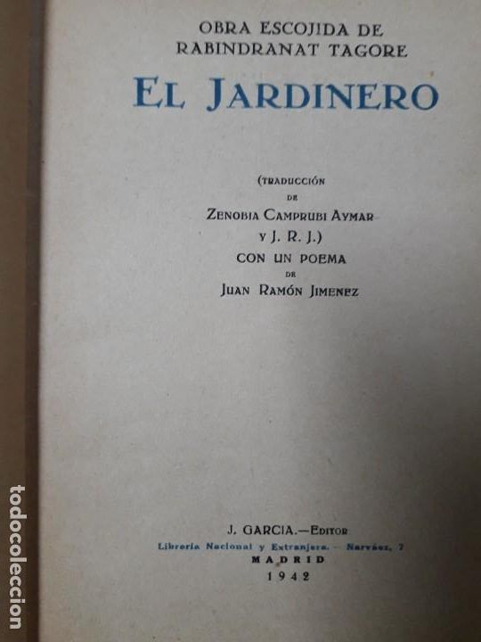 Libros de segunda mano: El Jardinero - Juan Ram&oacute;n Jim&eacute;nez - Foto 4