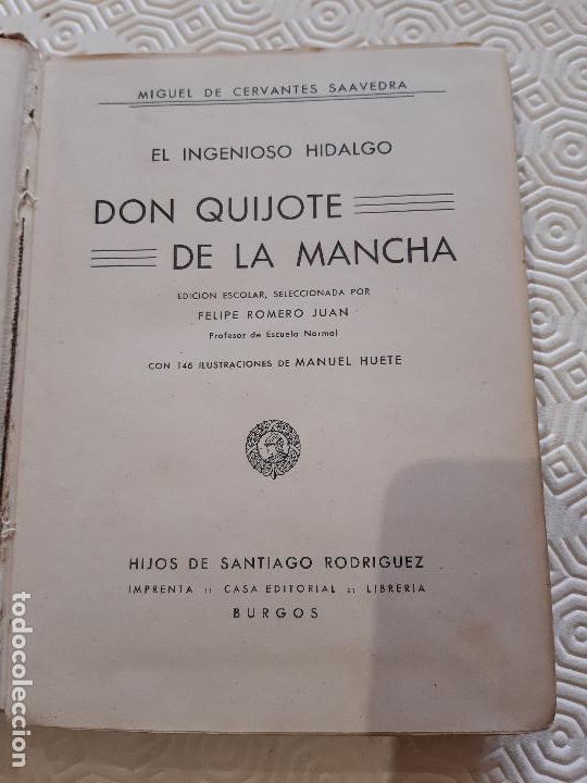 Libros de segunda mano: CROMO DON QUIJOTE DE LA MANCHA. CERVANTES. 1951. - Foto 2