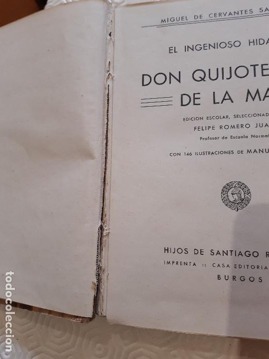 Libros de segunda mano: CROMO DON QUIJOTE DE LA MANCHA. CERVANTES. 1951. - Foto 3