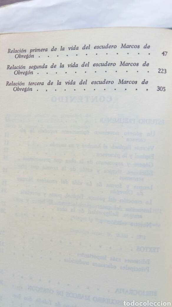 Libros de segunda mano: Vida del escudero Marcos de Obreg&oacute;n. Vicente Espinel. - Foto 4
