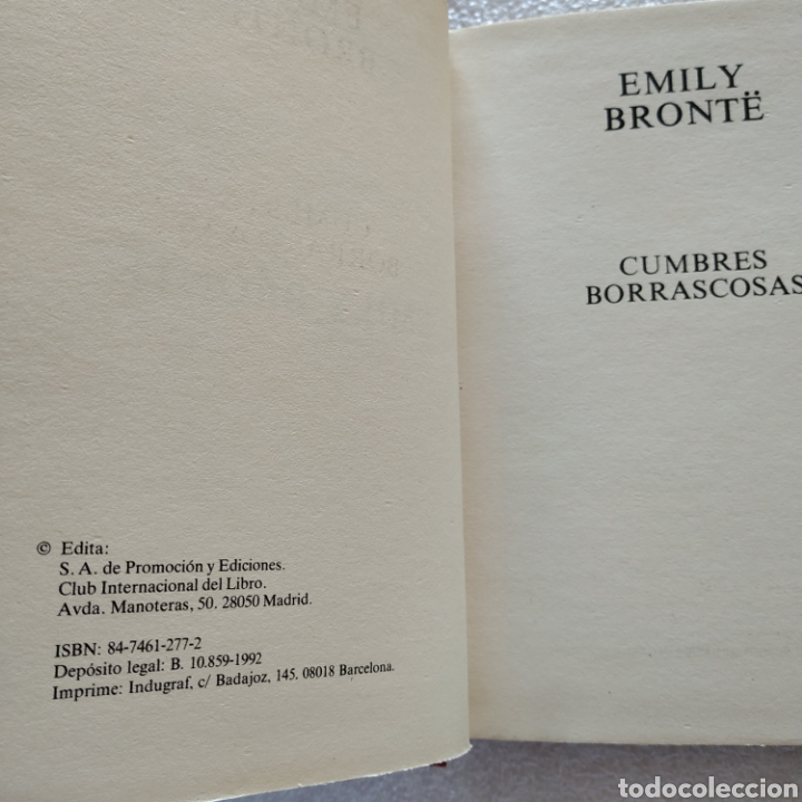Libros de segunda mano: Cumbres borrascosas. Emily bronte - Foto 3
