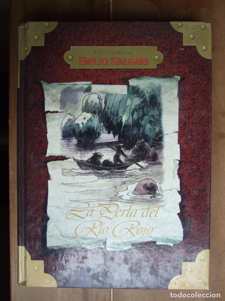Libros de segunda mano: LA PERLA DEL RIO ROJO - EMILIO SALGARI EDICION ILUSTRADA - RUEDA MADRID 2003 - Foto 1