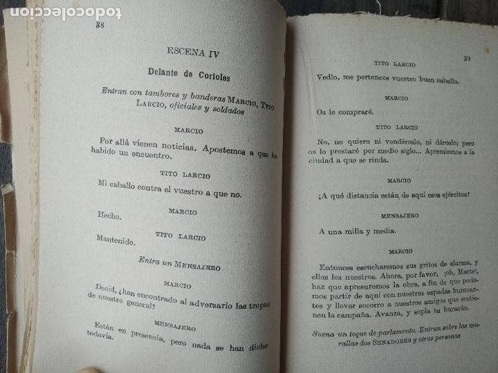 Libros de segunda mano: Corioiano de w. Shakespeare. Espasa Calpe. 1930 - Foto 3
