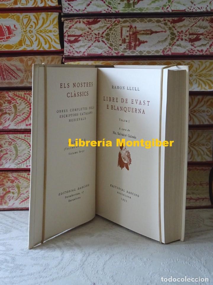 Libros de segunda mano: LIBRE DE EVAST E BLANQUERNA . 4 Vols.  Autor :  Llull, Ramon - Foto 9