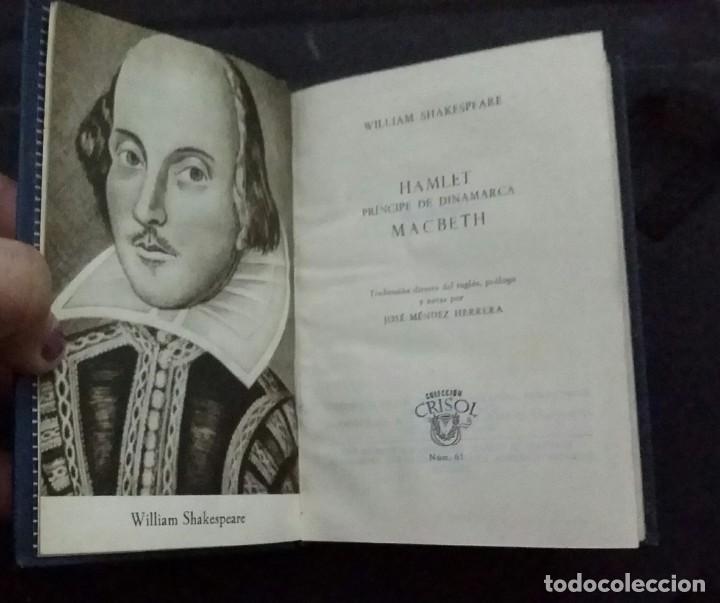 Libros de segunda mano: LIBRO HAMLET. PR&Iacute;NCIPE DE DINAMARCA. MACBETH. 1956 W. SHAKESPEARE. 4 a. EDICI&Oacute;N. CON EL CAT&Aacute;LOGO - Foto 6