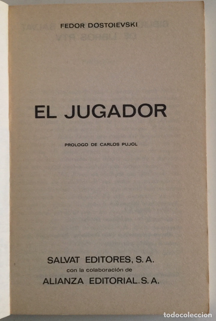 Libros de segunda mano: &ldquo;El jugador&rdquo; de Fedor Dostoievski. - Foto 3