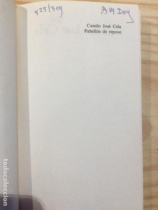 Libros de segunda mano: PABELLON DE REPOSO - Camilo Jos&eacute; Cela - Foto 2