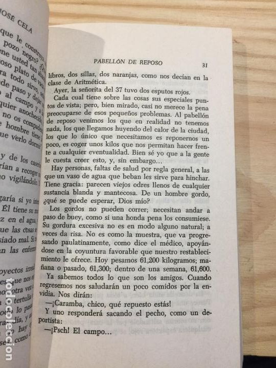 Libros de segunda mano: PABELLON DE REPOSO - Camilo Jos&eacute; Cela - Foto 3