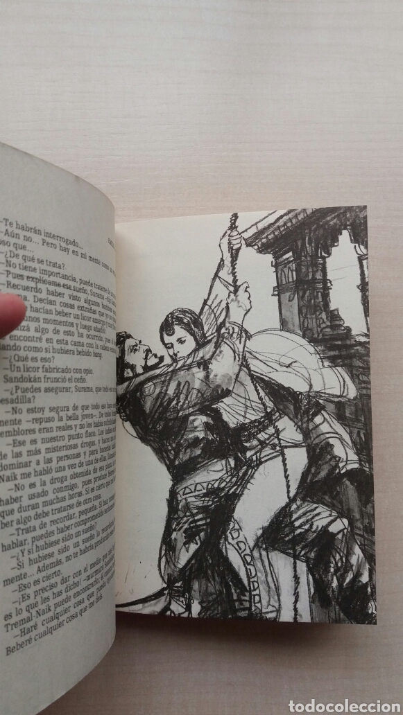 Libros de segunda mano: A orillas del Brahmaputra. Emilio Salgari. Ediciones Nauta, 1984. - Foto 7