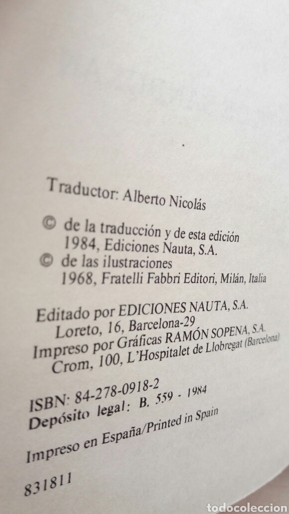 Libros de segunda mano: El desquite de Sandok&aacute;n. Emilio Salgari. Ediciones Nauta, 1984. - Foto 6
