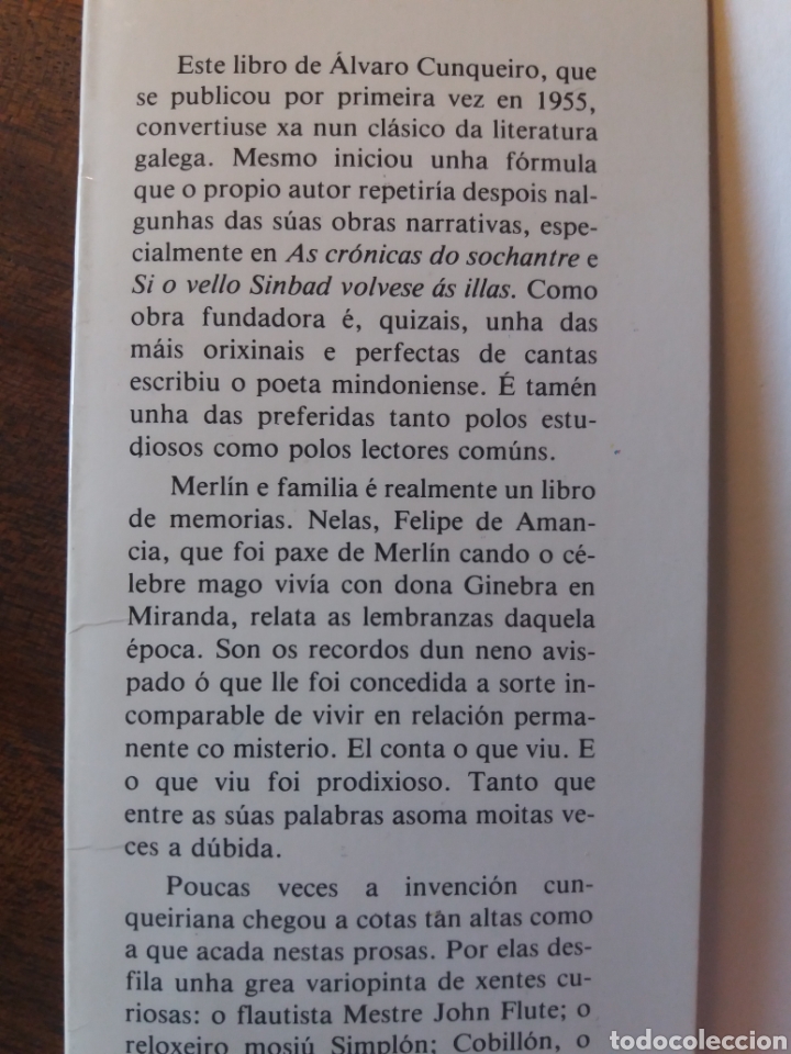 Libros de segunda mano: Merl&iacute;n e familia ( galego) - Foto 2