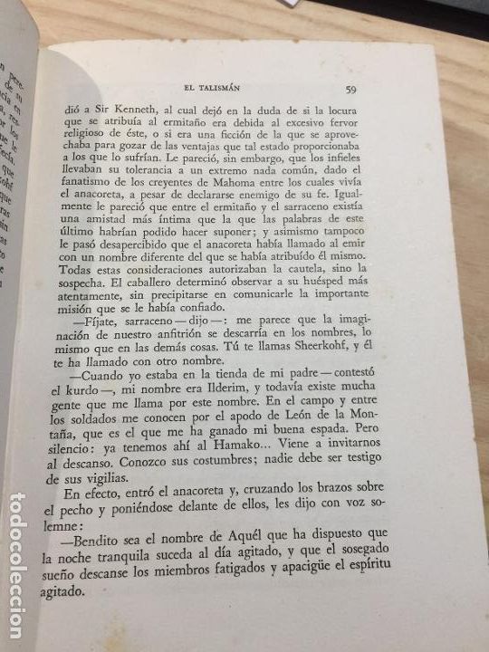 Libros de segunda mano: El Talism&aacute;n - Walter Scott - Foto 5