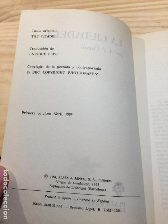 Libros de segunda mano: LA CIUDADELA - A. J. CRONIN. - Foto 2