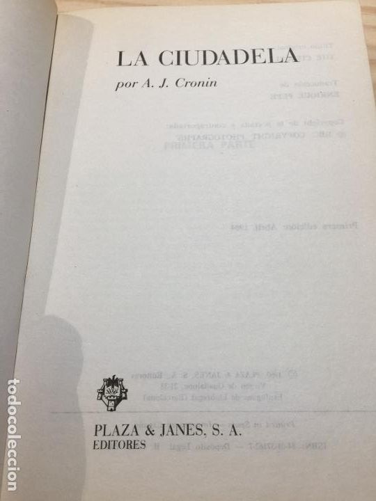 Libros de segunda mano: LA CIUDADELA - A. J. CRONIN. - Foto 4