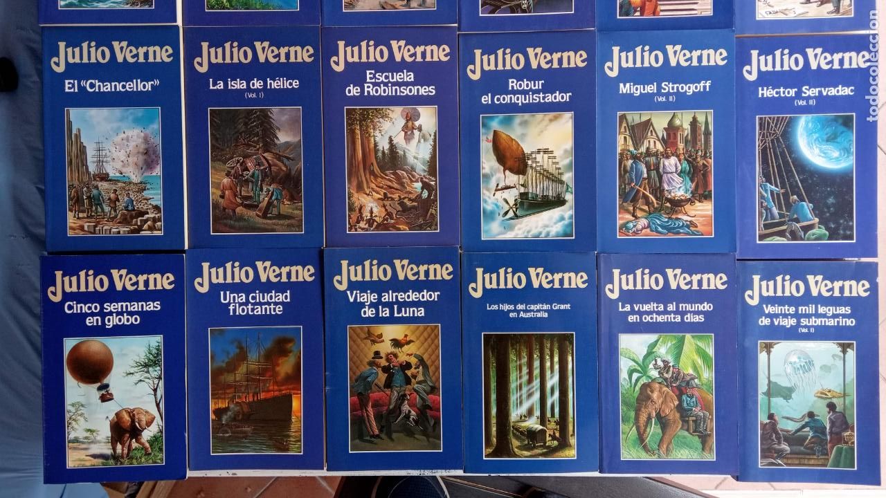 Libros de segunda mano: XA - JULIO VERNE - 100 LIBROS EDITORIAL ORBIS 1986 - completa - Foto 14