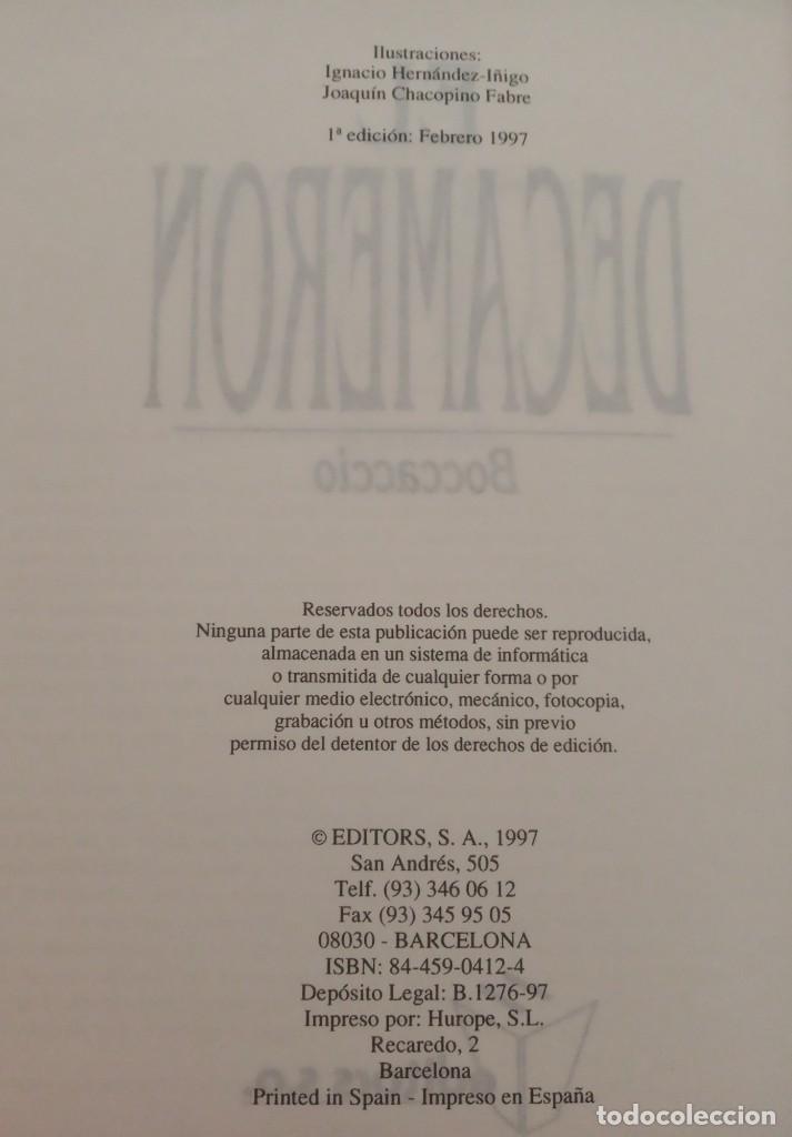 Libros de segunda mano: EL DECAMERON - GIOVANNI BOCCACCIO - Foto 2