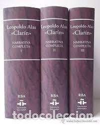 Libros de segunda mano: Clar&iacute;n. Narrativa Completa RBA 3 Vol&uacute;menes - Foto 1