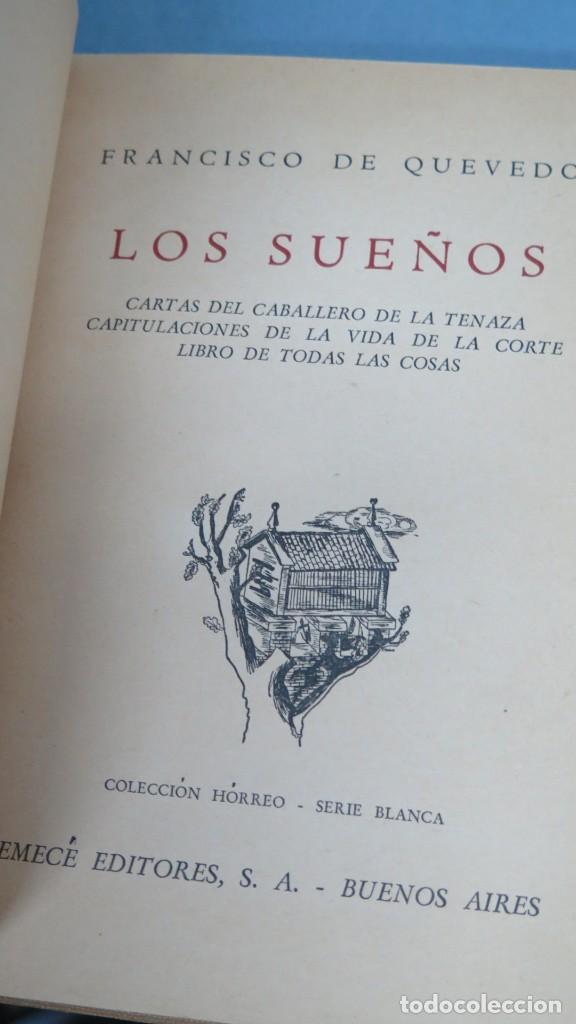 Libros de segunda mano: 1942.- LOS SUE&Ntilde;OS. QUEVEDO. EMECE - Foto 2