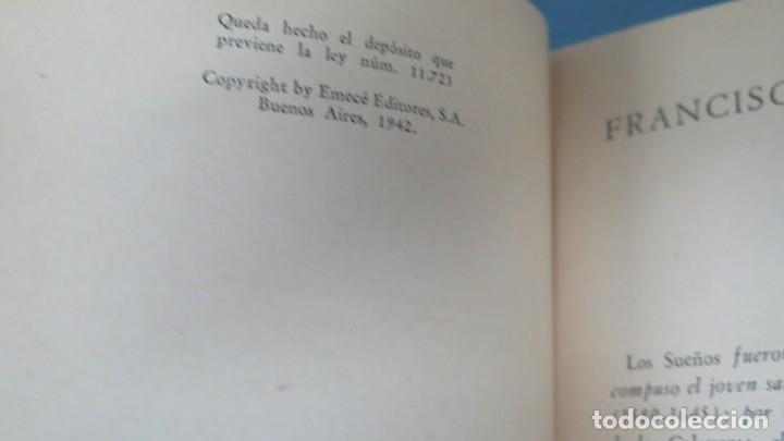 Libros de segunda mano: 1942.- LOS SUE&Ntilde;OS. QUEVEDO. EMECE - Foto 3