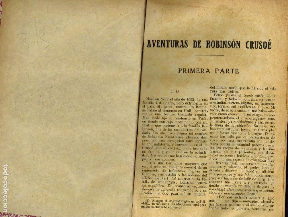 Libros de segunda mano: AVENTURAS DE ROBINSON CRUSOE - Foto 1