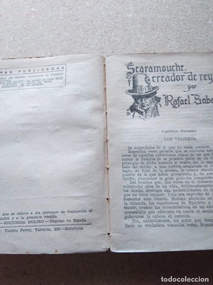 Libros de segunda mano: SCARAMOUCHE. CREADOR DE REYES. Rafael Sabatini - Foto 4