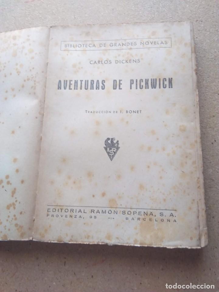 Libros de segunda mano: AVENTURAS DE PICKWICK. CHARLES DICKENS. 1942 - Foto 2
