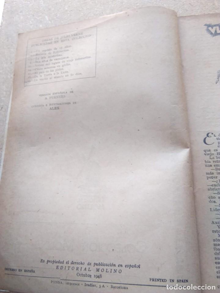 Libros de segunda mano: VIAJE AL CENTRO DE LA TIERRA. JULIO VERNE. 1948 - Foto 3