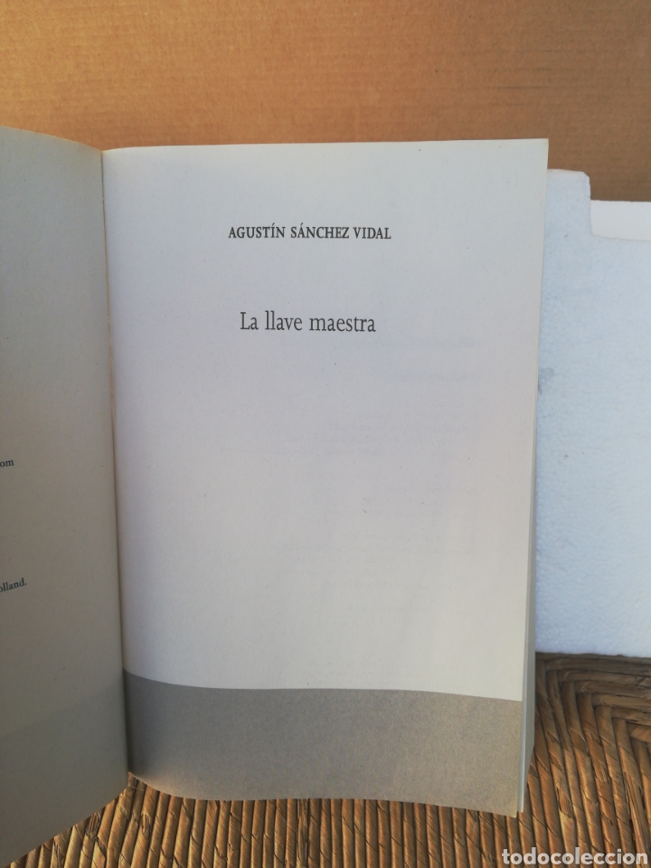 Libros de segunda mano: La llave maestra. Agust&iacute;n S&aacute;nchez Vidal - Foto 3