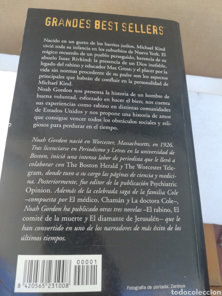 Libros de segunda mano: El rabino. Noah Gordon - Foto 2