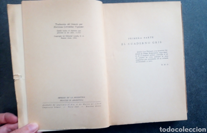 Libros de segunda mano: 3 Tomos de LOS THIBAULT. Martin Du Gard, Roger. Ed LOSADA. Intonsos. - Foto 5